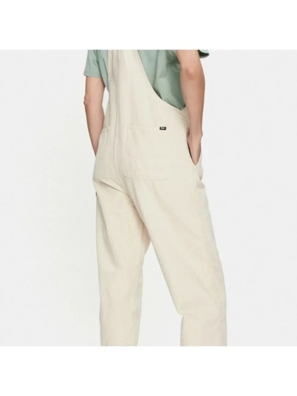 Vans Cotton Stryker Overalls Women Workwear Inspired Patches Cream New 042026 - Picture 6 of 13